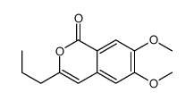 6,7-dimethoxy-3-propylisochromen-1-one Structure