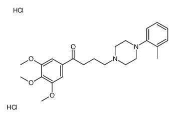 4-[4-(2-methylphenyl)piperazin-1-yl]-1-(3,4,5-trimethoxyphenyl)butan-1-one,dihydrochloride Structure