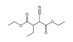 2-ethyl-3-cyano-succinic acid diethyl ester Structure