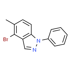 4-Bromo-5-methyl-1-phenyl-1H-indazole Structure