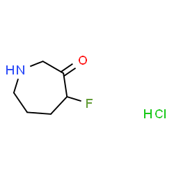 4-氟吖庚环-3-酮盐酸结构式