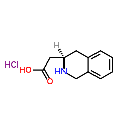 (R)-2-(1,2,3,4-TETRAHYDROISOQUINOLIN-3-YL)ACETIC ACID HYDROCHLORIDE Structure