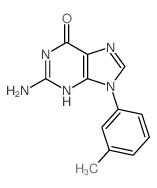 2-amino-9-(3-methylphenyl)-3H-purin-6-one Structure