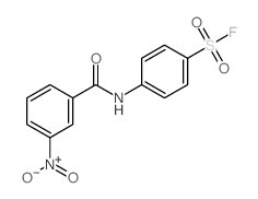 Benzenesulfonylfluoride, 4-[(3-nitrobenzoyl)amino]-结构式