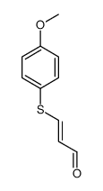 3-(4-methoxyphenyl)sulfanylprop-2-enal结构式