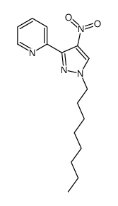 2-(4-nitro-1-octylpyrazol-3-yl)pyridine结构式