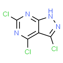 3,4,6-Trichloro-1H-pyrazolo[3,4-d]pyrimidine Structure