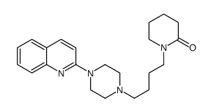 1-[4-(4-quinolin-2-ylpiperazin-1-yl)butyl]piperidin-2-one结构式