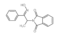 2-[(1Z)-1-hydroxyimino-1-phenyl-propan-2-yl]isoindole-1,3-dione Structure