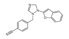 4-[[2-(1-benzofuran-2-yl)-3H-1,2,4-triazol-1-yl]methyl]benzonitrile结构式