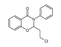 2-(2-chloroethyl)-3-phenyl-2H-1,3-benzoxazin-4-one Structure