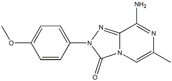 8-amino-2-(4-methoxyphenyl)-6-methyl-[1,2,4]triazolo[4,3-a]pyrazin-3(2H)-one结构式