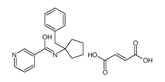 N-(1-Benzylcyclopentyl)nicotinamide (2Z)-2-butenedioate (1:1) Structure