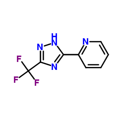 2-[5-(三氟甲基)-1H-1,2,4-三唑-3-基]吡啶结构式