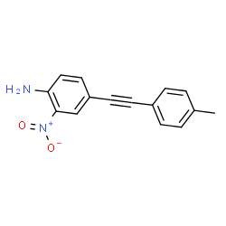 2-硝基-4-(p-甲苯基乙炔基)苯胺结构式