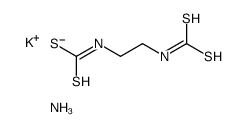Potassium ammonium ethylenebis(dithiocarbamate) structure