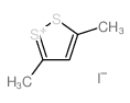 1,2-Dithiol-1-ium,3,5-dimethyl-, iodide (1:1)结构式