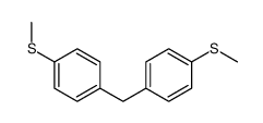 1-methylsulfanyl-4-[(4-methylsulfanylphenyl)methyl]benzene结构式