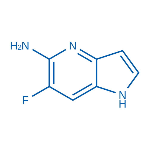 6-Fluoro-1H-pyrrolo[3,2-b]pyridin-5-amine Structure