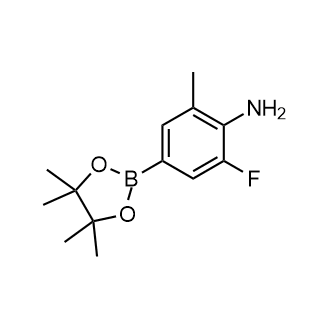 2-Fluoro-6-Methyl-4-(4,4,5,5-Tetramethyl-1,3,2-Dioxaborolan-2-Yl)-Benzenamine Structure