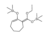 3-<(ethoxy)(trimethylsiloxy)methylidene>-2-(trimethylsiloxy)cyclohept-1-ene结构式