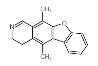 5,11-dimethyl-3,4-dihydro-[1]benzofuro[3,2-g]isoquinoline结构式