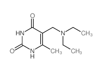 2,4(1H,3H)-Pyrimidinedione,5-[(diethylamino)methyl]-6-methyl-结构式