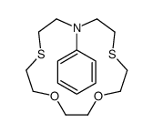 10-phenyl-1,4-dioxa-7,13-dithia-10-azacyclopentadecane Structure