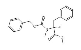 N-Cbz-N-methyl-L-phenylalanine methyl ester Structure