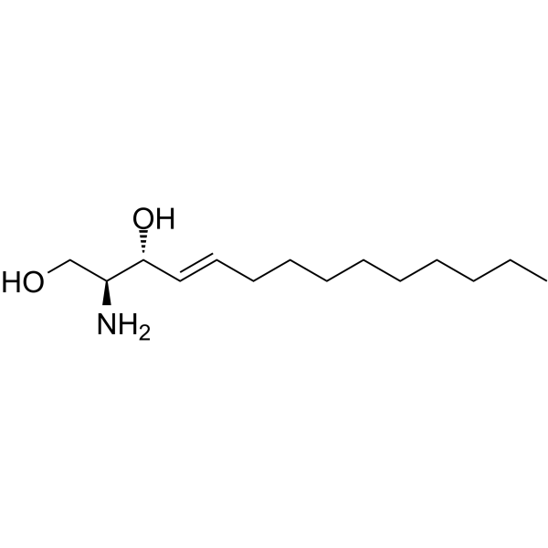 Sphingosine (d14:1) structure