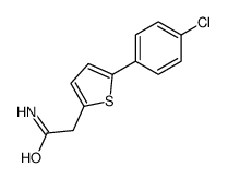 2-[5-(4-chlorophenyl)thiophen-2-yl]acetamide结构式