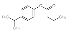 Butanoic acid,4-(1-methylethyl)phenyl ester Structure