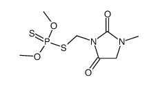 dithiophosphoric acid O,O'-dimethyl ester S-(3-methyl-2,5-dioxo-imidazolidin-1-ylmethyl) ester Structure