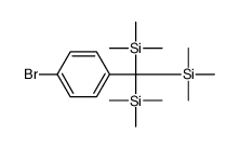 ((4-Bromophenyl)[bis(trimethylsilyl)]methyl)(trimethyl)silane structure