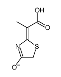 (4-氧代-1,3-噻唑烷-2-亚甲基)乙酸甲酯结构式