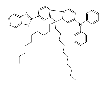 7-(1,3-benzothiazol-2-yl)-9,9-didecyl-N,N-diphenylfluoren-2-amine结构式
