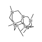 2,5,6a,8,10,11a-hexamethyl-dodecahydro-2,3a,5,6a,8,10,11a-heptasila-3a,9-cyclo-2,10,5,8-dimethano-cycloocta[de]naphthalene结构式