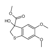 methyl 3-hydroxy-5,6-dimethoxy-2H-1-benzothiophene-3-carboxylate Structure