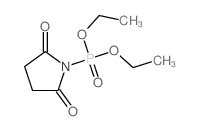 Phosphonic acid,(2,5-dioxo-1-pyrrolidinyl)-, diethyl ester (9CI) Structure