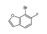 7-BROMO-6-FLUOROBENZOFURAN structure