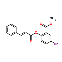 METHYL 5-BROMO-2-(CINNAMOYLOXY)BENZENECARBOXYLATE结构式