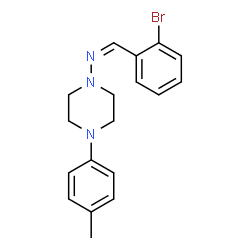 N-[(Z)-(2-bromophenyl)methylidene]-4-(4-methylphenyl)piperazin-1-amine picture