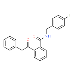N-(4-FLUOROBENZYL)-2-(2-PHENYLACETYL)BENZENECARBOXAMIDE结构式