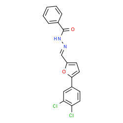 N'-{[5-(3,4-dichlorophenyl)-2-furyl]methylene}benzohydrazide structure