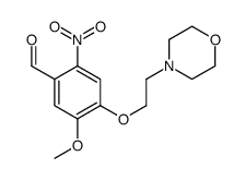 5-methoxy-4-(2-morpholin-4-ylethoxy)-2-nitrobenzaldehyde结构式
