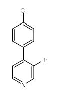 3-BROMO-4-(4'-CHLOROPHENYL)PYRIDINE结构式