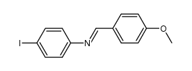 p-methoxybenzylidene-4-iodoaniline结构式