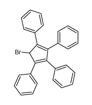 1-Brom-2,3,4,5-tetraphenylcyclopentadien Structure