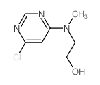 2-[(6-Chloro-4-pyrimidinyl)(methyl)amino]-1-ethanol结构式
