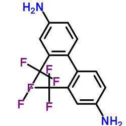 2,2'-Bis(trifluoromethyl)-4,4'-biphenyldiamine structure